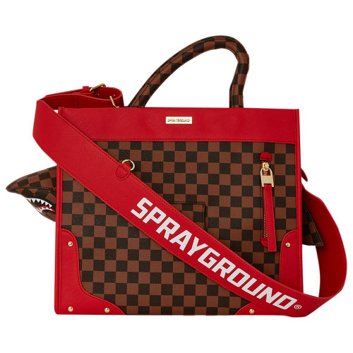 Sprayground Τσάντα Red Sharks In Paris Shark Break Thru Tote